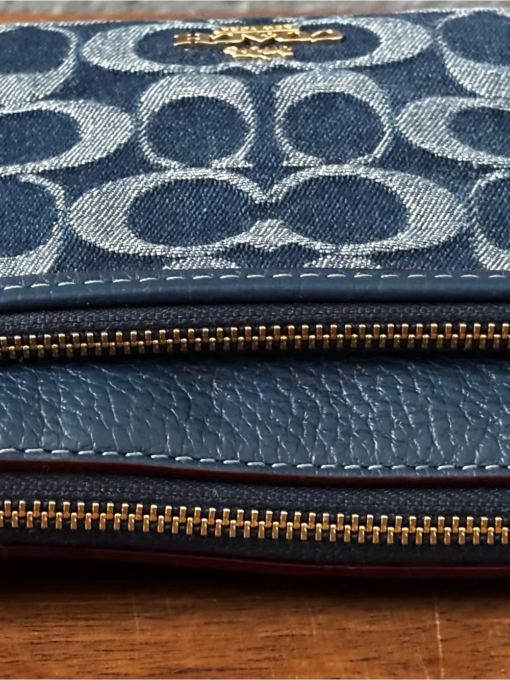 Coach double zip